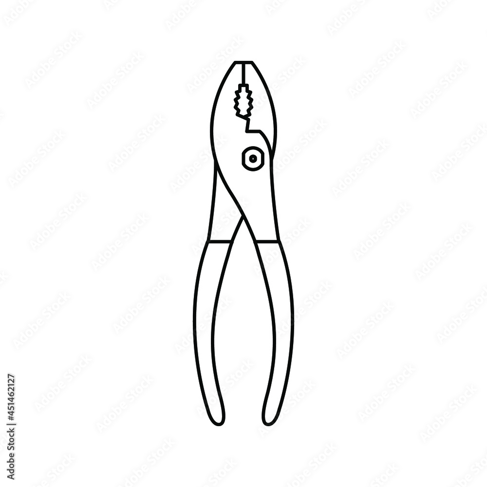 pliers icon. design about pliers sign. vector illustration pliers icon. design about pliers sign. vector illustration
