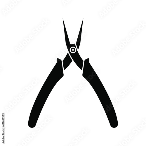 pliers icon. design about pliers sign. vector illustration