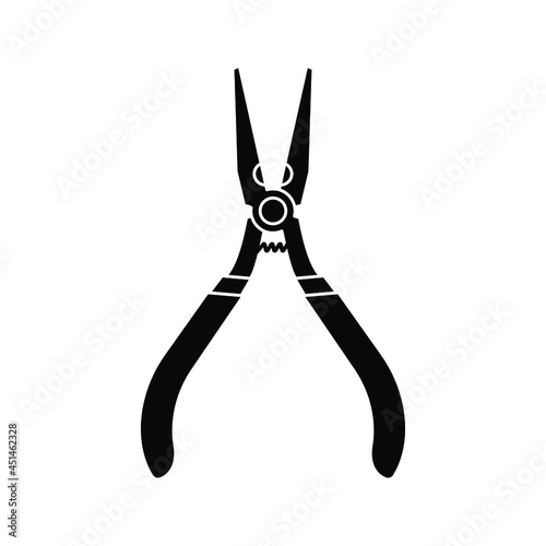 pliers icon. design about pliers sign. vector illustration