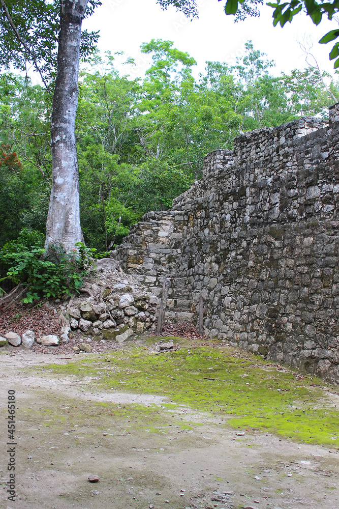 Φωτογραφία The ruins of Coba Mayan city, with a group of large temple pyramids known as Nohoch Mul