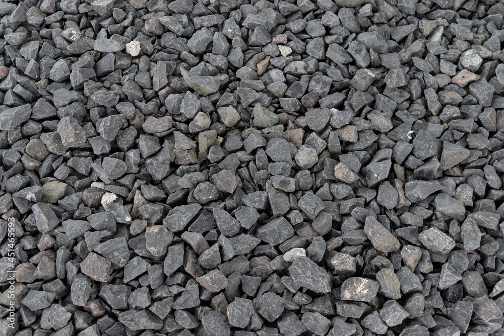Black Stones ground path way sidewalk pavement cover gravel material Black Stones ground path way sidewalk pavement cover gravel material