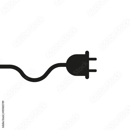 Plug in the outlet icons. Vector graphics