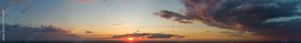 Red sunset. Panorama of red sky with clouds. Red sunset. Panorama of red sky with clouds.