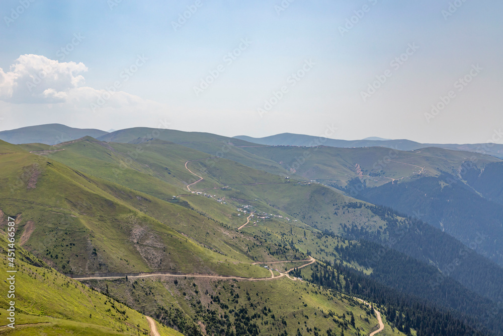 Wonderful plateau views with the lush nature of the Black Sea, Gumushane