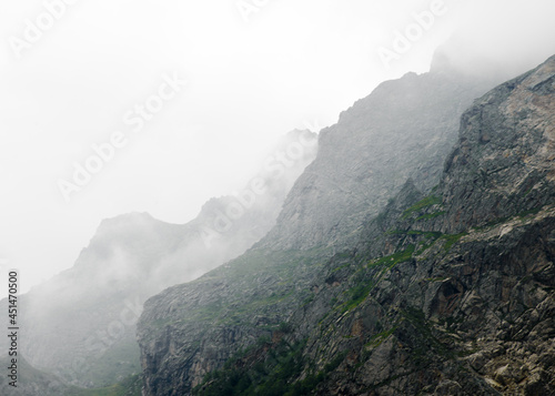 fog in the mountains