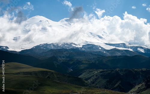 mountain landscape with clouds © Николай Крапивин