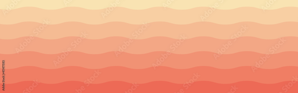 Cream and orange gradient background. Organic shape. Abstract background. Vector geometric elements. Cream and orange wave background. Colorful wallpaper.
