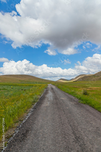 Spectacular view of the wonderful grass mountains within the borders of Kelkit  Gumushane