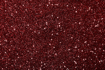 Beautiful shiny burgundy glitter as background, closeup