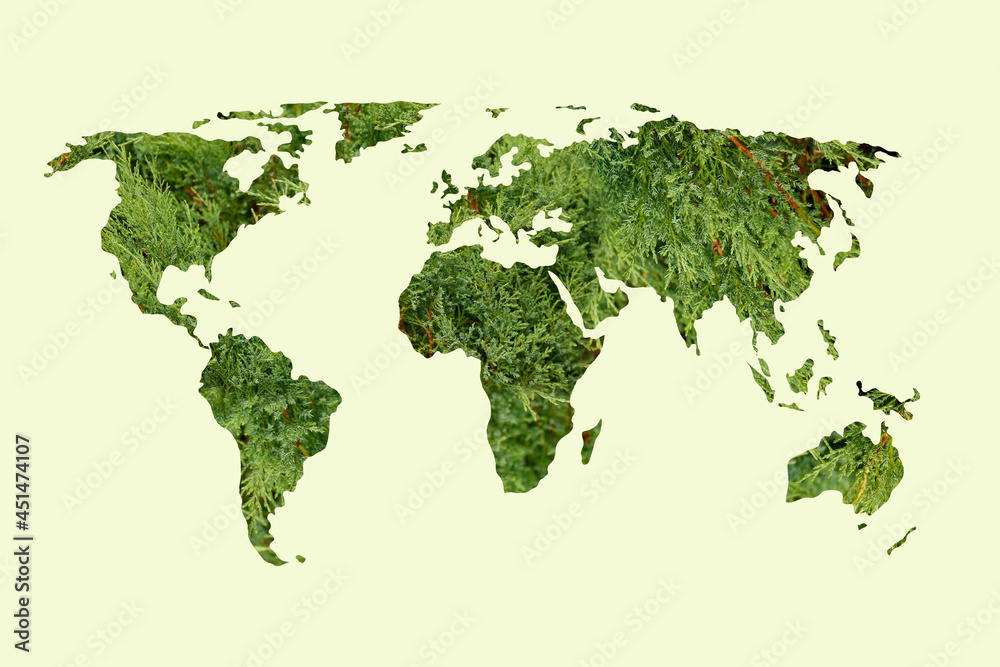 Recykling ekologia. Ilustracja na tle Ziemi