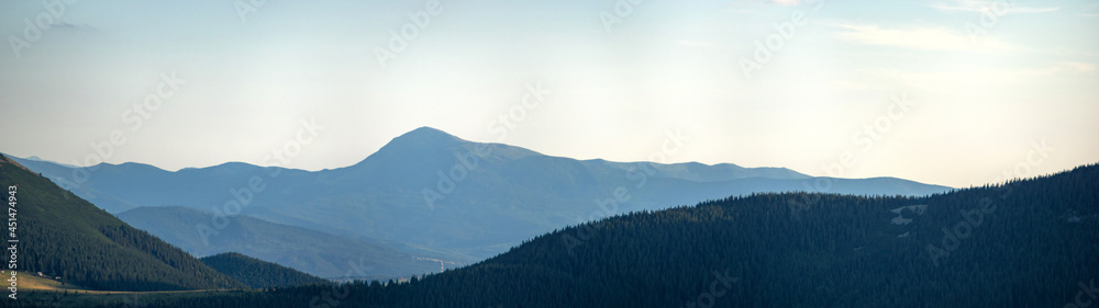 Summer day in the Ukrainian Carpathians near the city of Yaremche Summer day in the Ukrainian Carpathians near the city of Yaremche