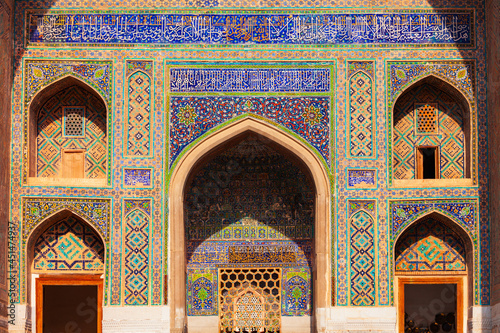 Fotografie, Obraz Registan mosaic pattern design background, Samarkand