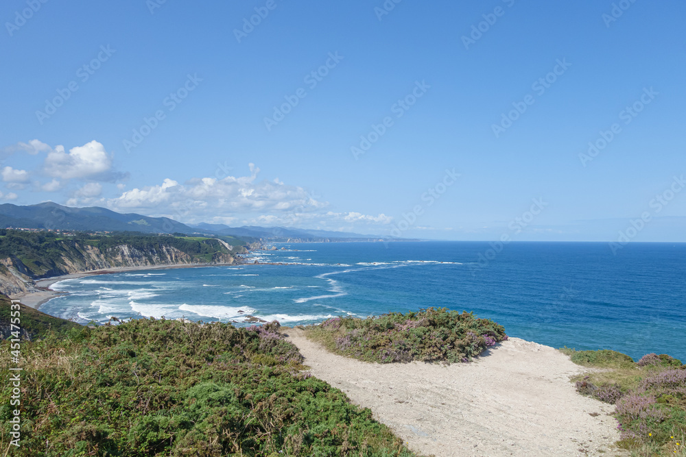 Landscape of the Asturian coast from Cabo Vidio. Spain
