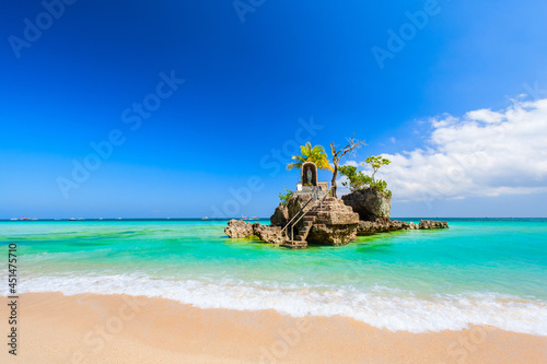 Willys Rock island at Boracay beach photo