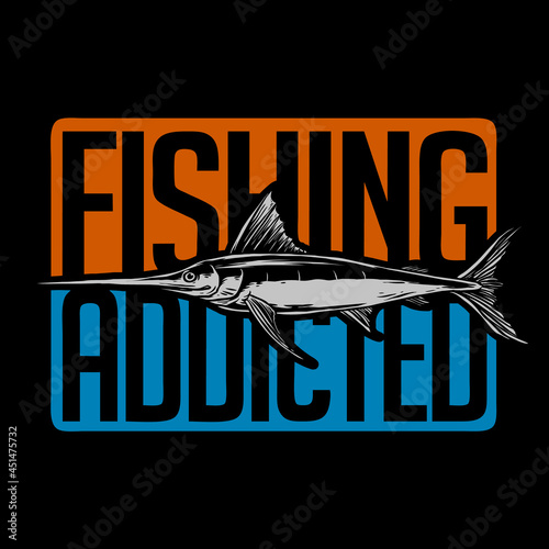 vector of sword fish logo