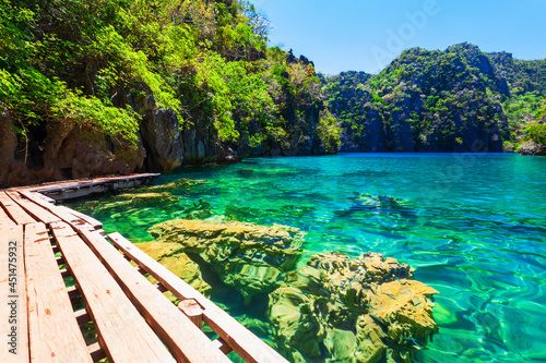 Kayangan Lake in Coron island  Philippines