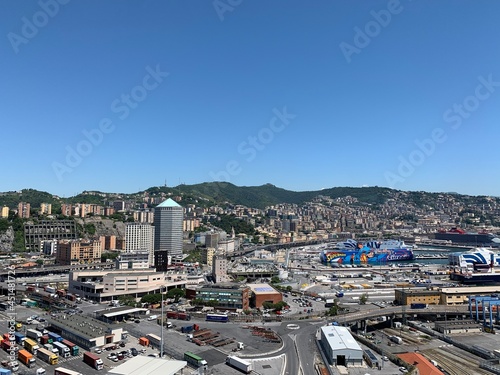 Genoa seaport in Italy