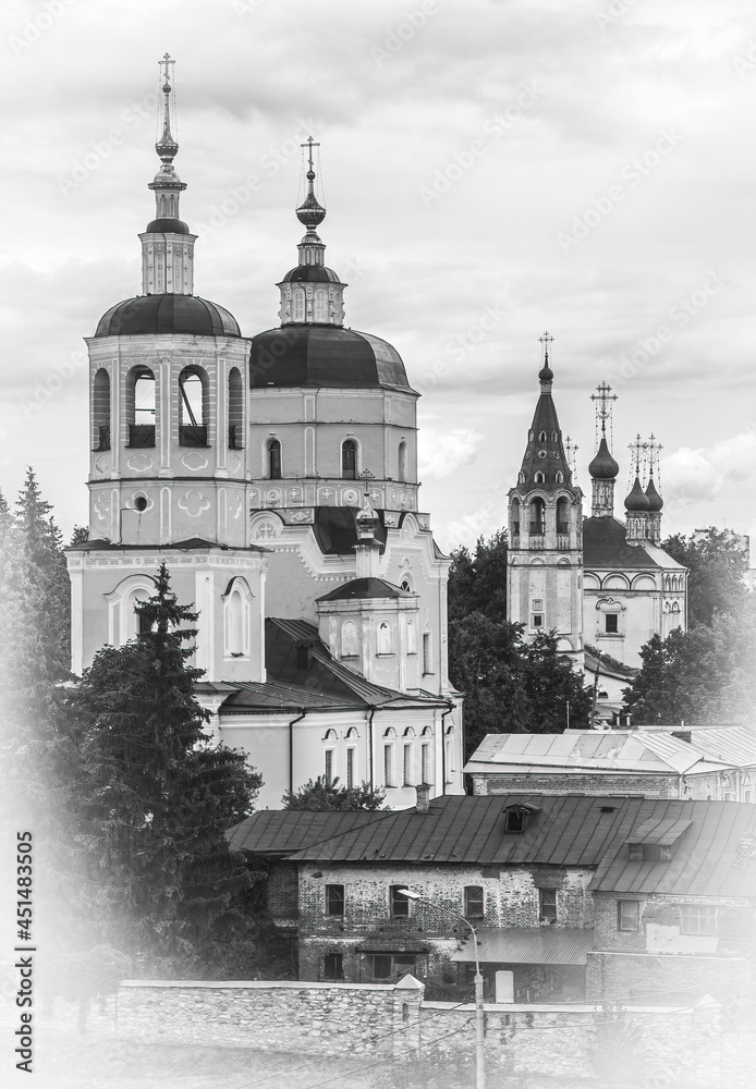 Old postcard of an ancient Russian city

Church of Elijah the Prophet, Church of the Life-Giving Trinity in Serpukhov, Serpukhov, Russia