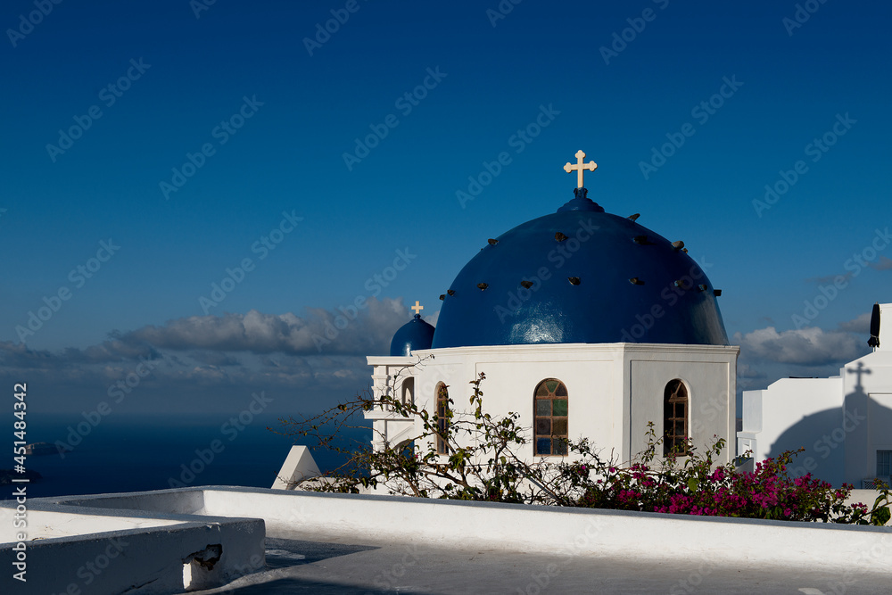 Blaue Kuppel Santorini
