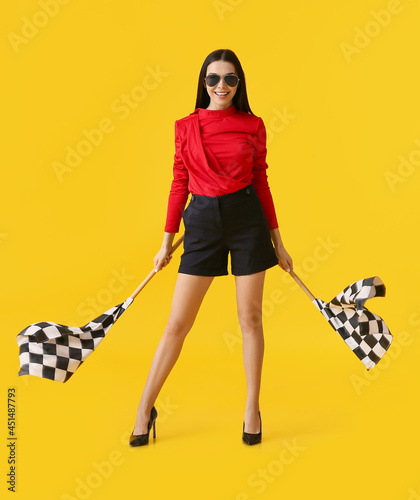 Beautiful young woman with ...
