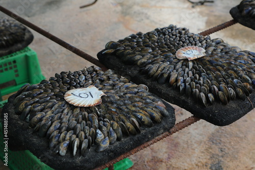 éclade de moules au barbecue