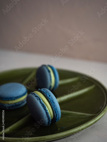 colorful macaroons on the table