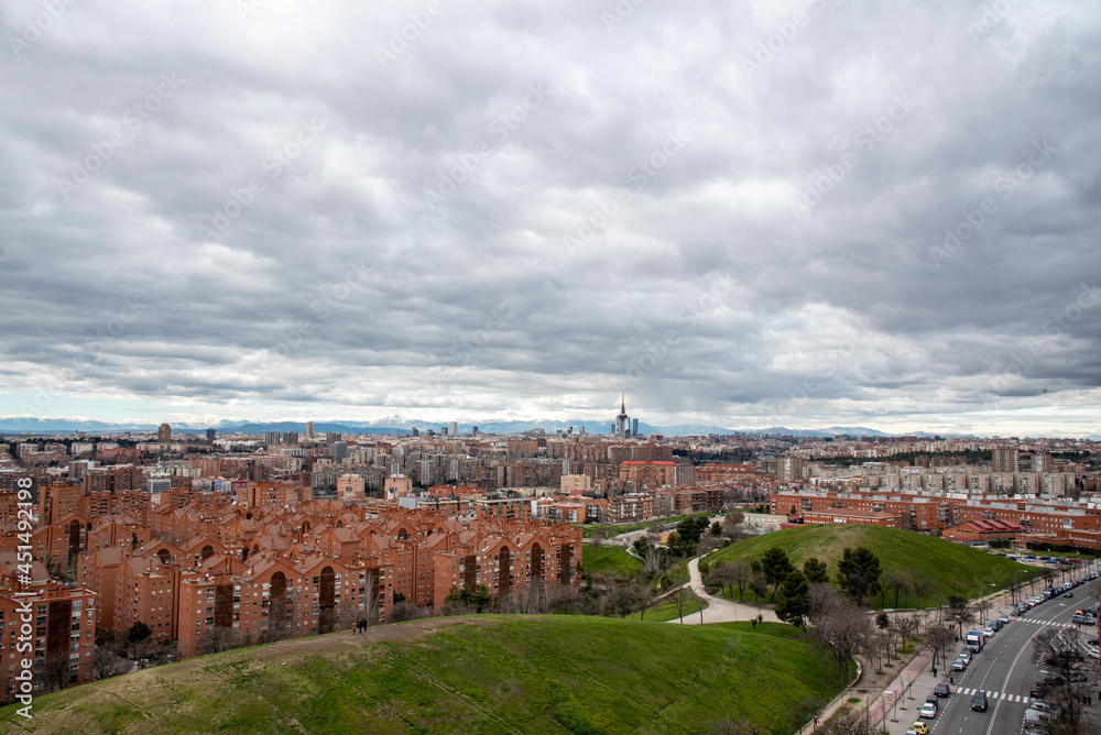 View of Madrid from Vallecas