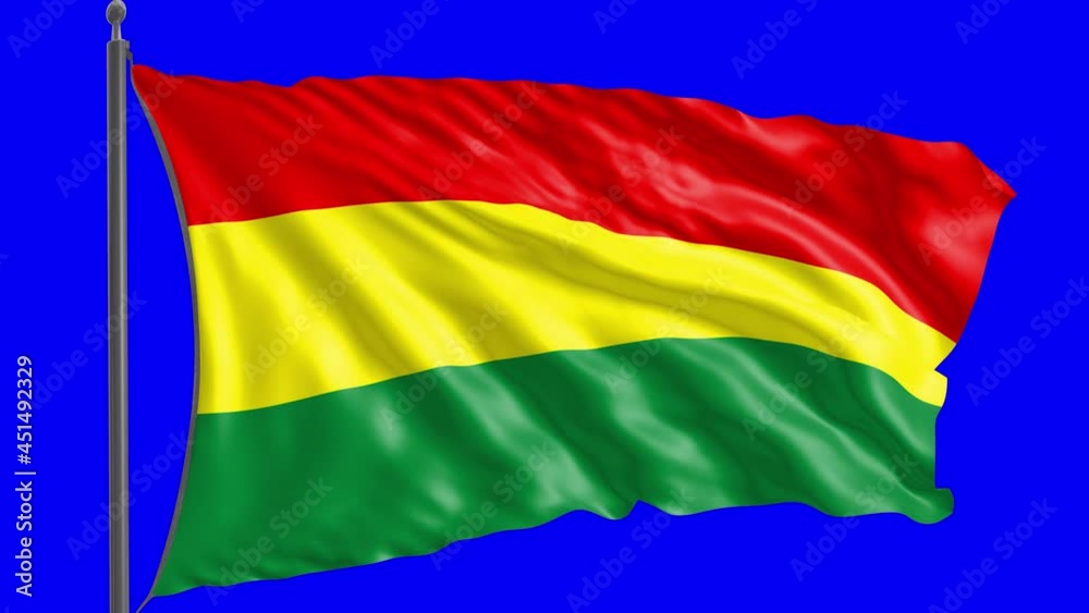 Flag of Bolivia with alpha channel.