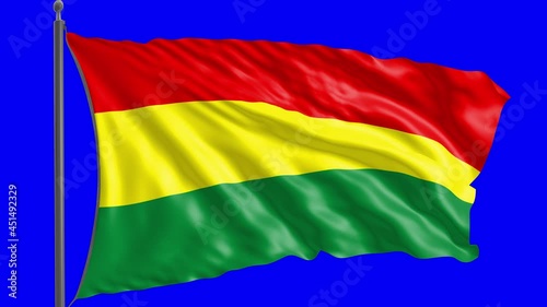 Flag of Bolivia with alpha channel. photo