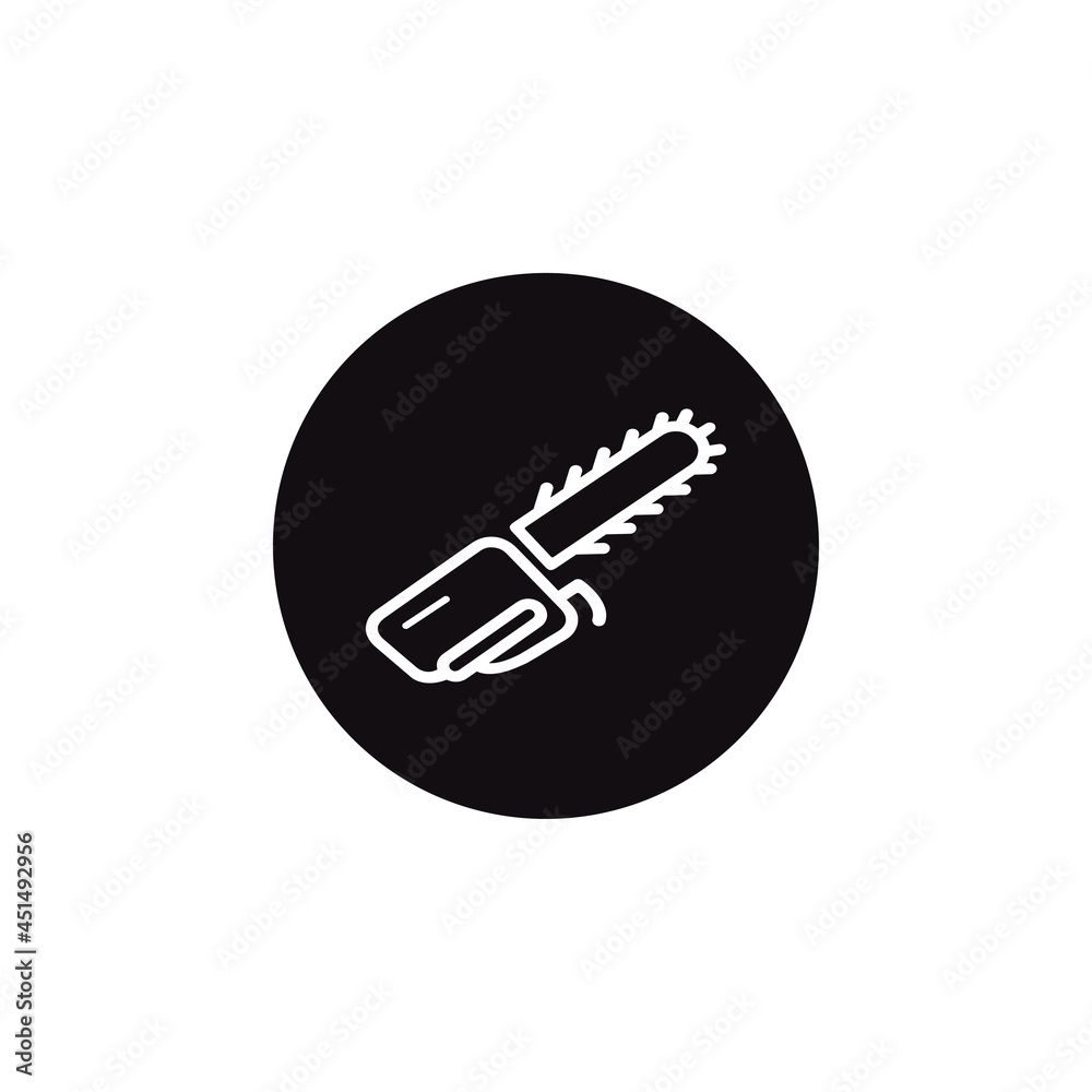 Electric saw blade icon vector Electric saw blade icon vector