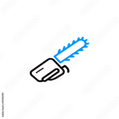 Electric saw blade icon vector