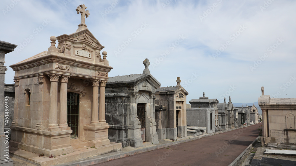 Fototapeta premium Cementerio de Ballena, Castro Urdiales, Cantabria, España