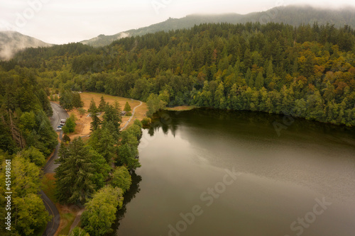 Lake Padden, Bellingham, WA. This 745-acre picturesque park provides a variety of recreational opportunities including; hiking, biking, running, paddling, swimming, horseback riding, and even golfing