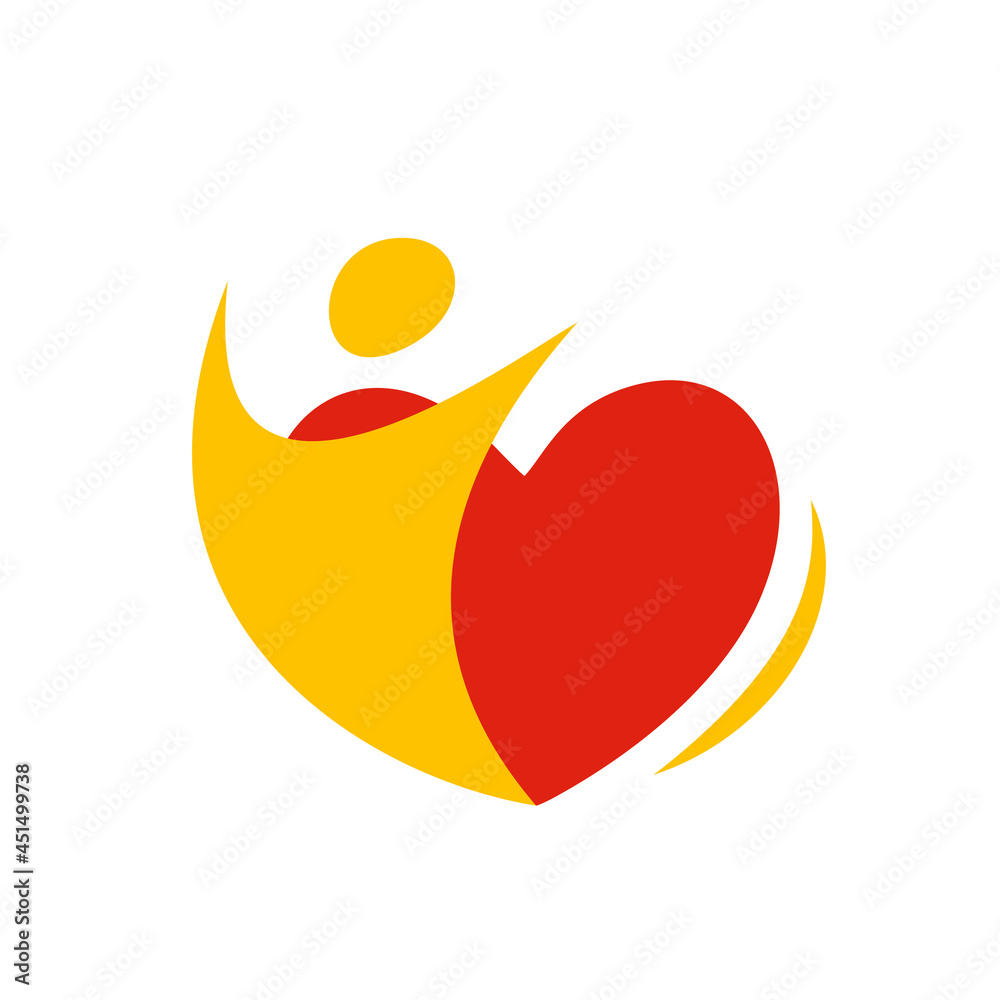 hand care logo design template. hand love heart vector icon illustration hand care logo design template. hand love heart vector icon illustration