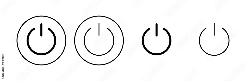 Power icon set. Power Switch Icon. Electric power Power icon set. Power Switch Icon. Electric power