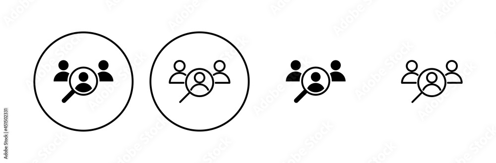 Hiring icon set. Search job vacancy icon. Human resources concept. Recruitment Hiring icon set. Search job vacancy icon. Human resources concept. Recruitment