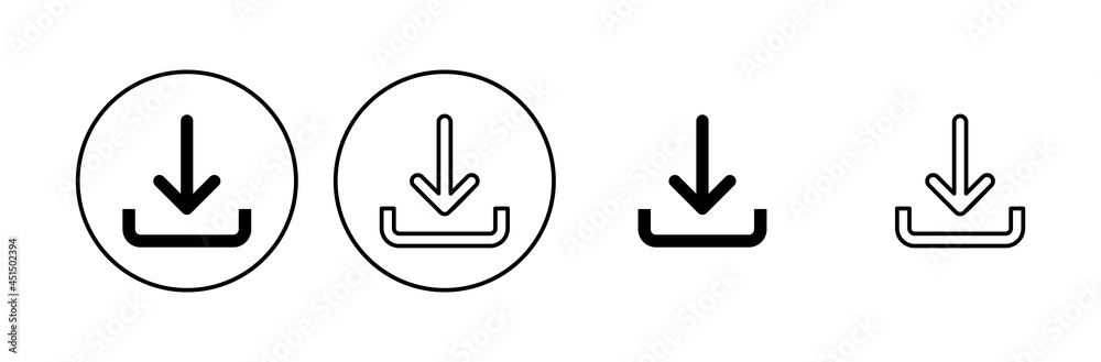 Download icon set. Download vector icon Download icon set. Download vector icon