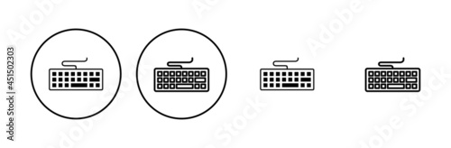 Keyboard icon set. keyboard vector symbol