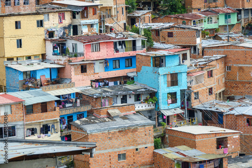 Panoramic view of the Comunas of Medellín, Antioquia, Colombia © Diego Gomez