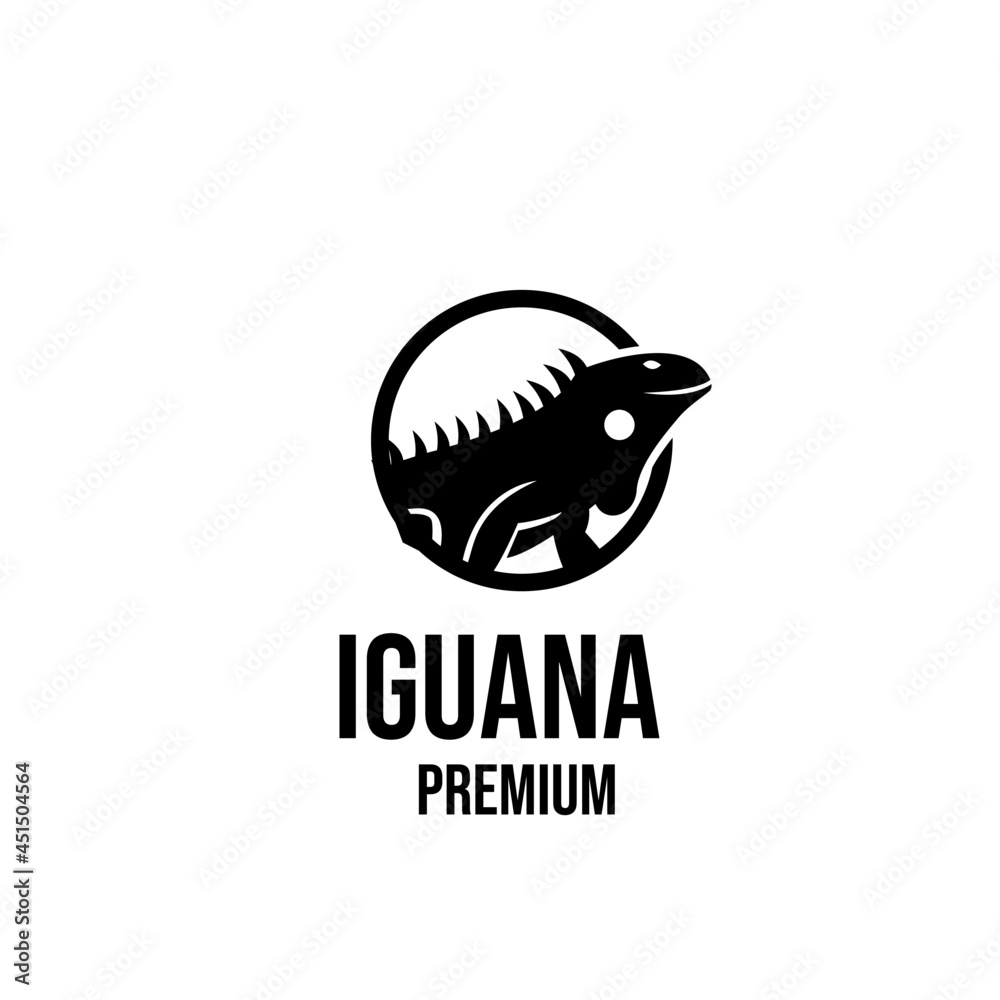 Obraz premium iguana logo icon design illustration vector