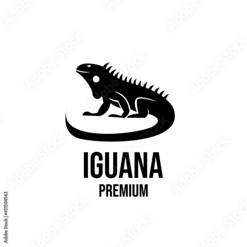 iguana logo icon design illustration vector