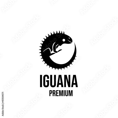 iguana logo icon design illustration vector
