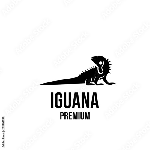 iguana logo icon design illustration vector