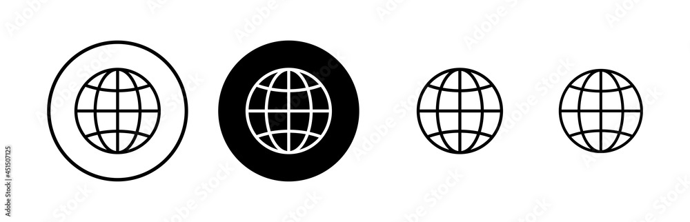 Web icons set. Website vector icon. Internet world vector Web icons set. Website vector icon. Internet world vector