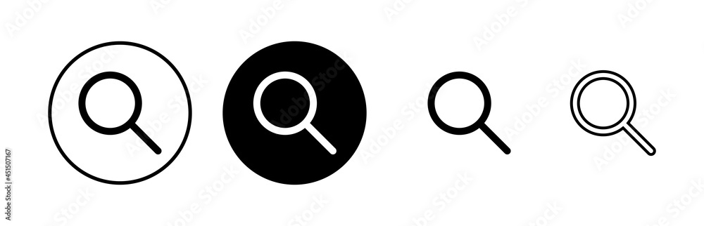 Search icons set. Glass vector icon. search magnifying glass icon. Find Search icons set. Glass vector icon. search magnifying glass icon. Find