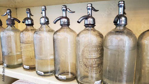 Fotografie old soda bottles
