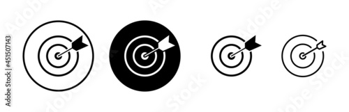 Target icons set. Target vector icon. goal icon. marketing target. Aim