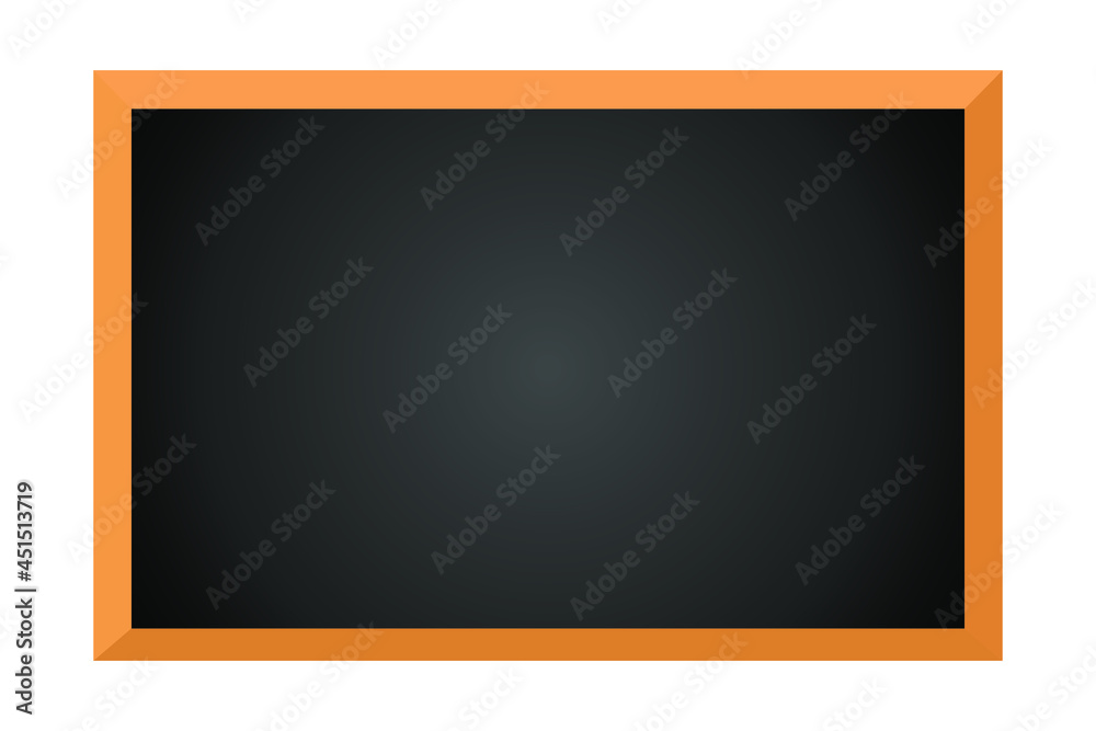 Vector illustration of chalkboard. school blackboard in the frame, isolated on white background. Blank, blackboard. Empty surface for your message. Education or business object. Template design. Vector illustration of chalkboard. school blackboard in the frame, isolated on white background. Blank, blackboard. Empty surface for your message. Education or business object. Template design.