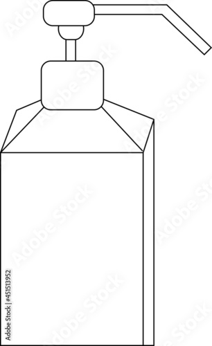 シンプルなボトルのイラスト素材