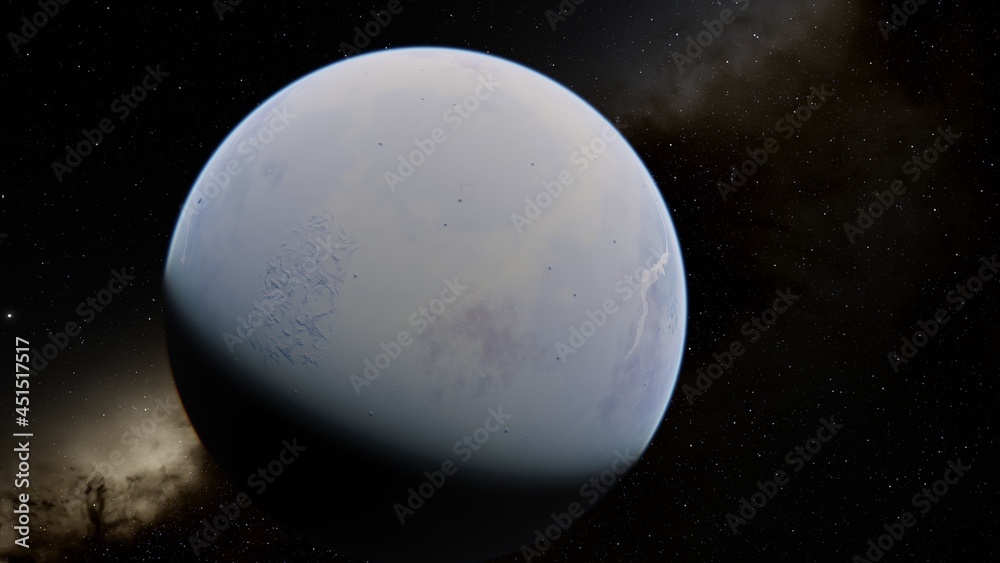 Alien Planet in the outer space. 3d rendering Alien Planet in the outer space. 3d rendering